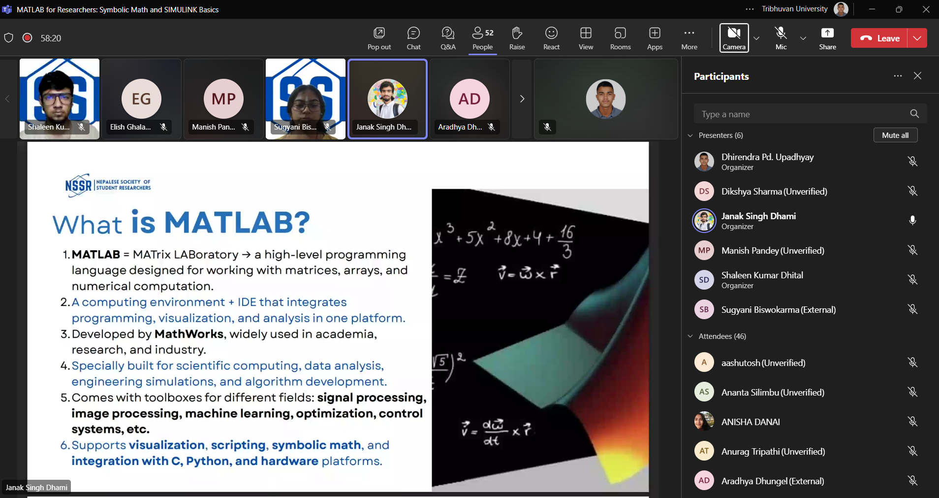 MATLAB workshop for researchers